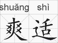 爽适的拼音