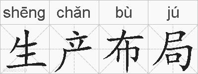 生产布局的拼音