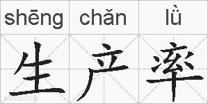 生产率的拼音