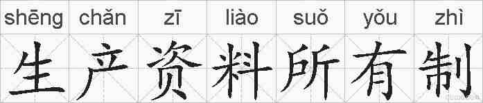 生产资料所有制的拼音