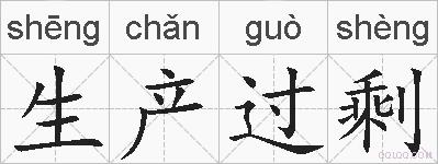 生产过剩的拼音