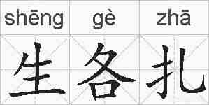 生各扎的拼音