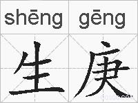 生庚的拼音