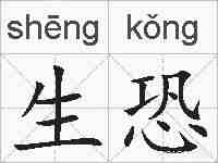 生恐的拼音