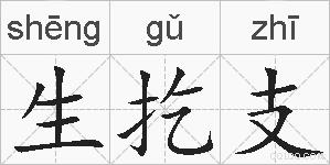 生扢支的拼音
