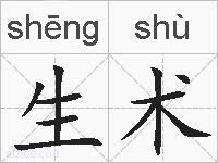 生术的拼音