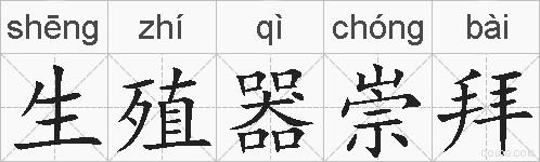 生殖器崇拜的拼音