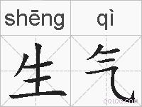 生气的拼音