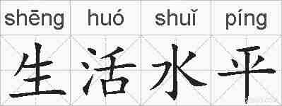 生活水平的拼音
