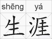 生涯的拼音