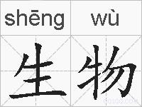生物的拼音