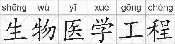 生物医学工程的拼音