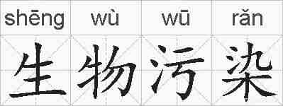 生物污染的拼音