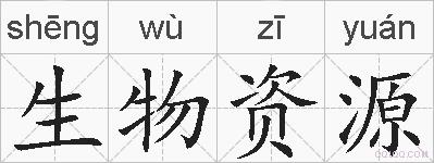 生物资源的拼音