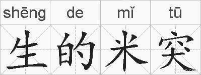 生的米突的拼音