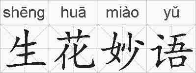 生花妙语的拼音