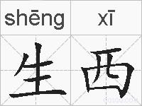 生西的拼音