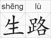 生路的拼音