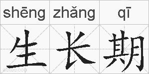 生长期的拼音