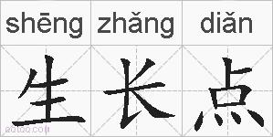 生长点的拼音