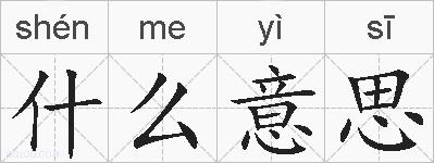 什么意思的拼音