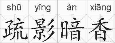 疏影暗香的拼音