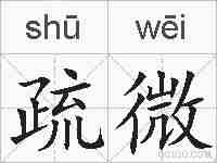 疏微的拼音
