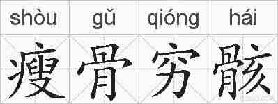 瘦骨穷骸的拼音