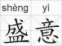 盛意的拼音