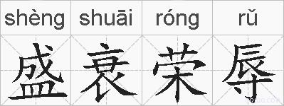 盛衰荣辱的拼音