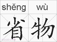 省物的拼音