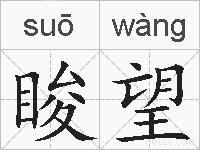 睃望的拼音