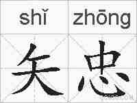 矢忠的拼音