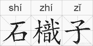 石樴子的拼音