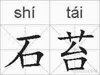 石苔的拼音