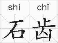 石齿的拼音