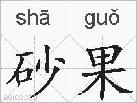 砂果的拼音