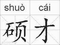 硕才的拼音
