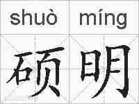 硕明的拼音