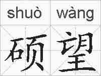 硕望的拼音