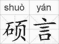 硕言的拼音