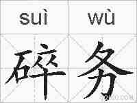 碎务的拼音