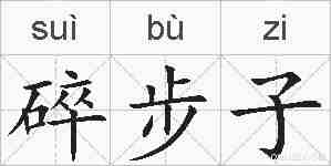 碎步子的拼音