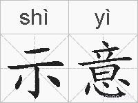 示意的拼音