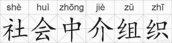 社会中介组织的拼音