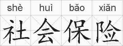 社会保险的拼音
