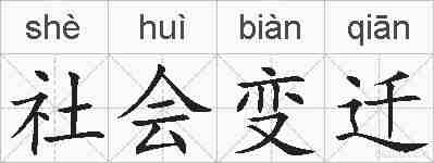 社会变迁的拼音