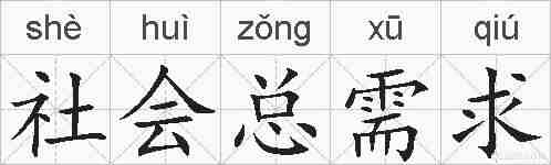 社会总需求的拼音
