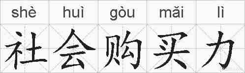 社会购买力的拼音