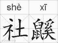 社鼷的拼音